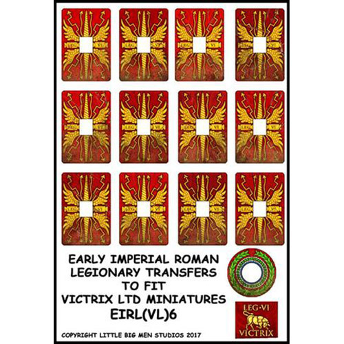 Early Imperial Roman Legionary Shield Transfers VI Victrix