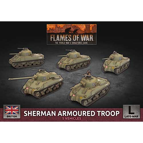 British Sherman Armoured Troop